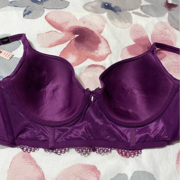 NWT Victoria Secret Lined Demi Buste Double Convertible Straps Lace Bra Size 34D - Picture 6 of 10